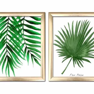Utförsäljning Tavla Floral med Ram 2-pack Flerfärgad - Inredning & dekor