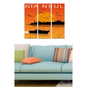 Tavla City 3-pack Flerfärgad - Inredning & dekor Billig