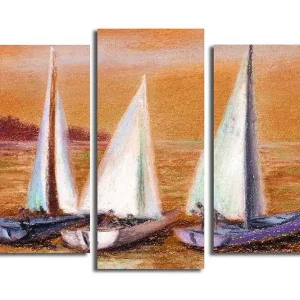 Canvastavla 3-pack Flerfärgad - Inredning & dekor Erbjudande