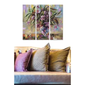 Canvastavla Abstract 3-pack Flerfärgad - Inredning & dekor Rabatt