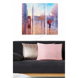 Canvastavla City 3-pack Flerfärgad - Inredning & dekor Reapris