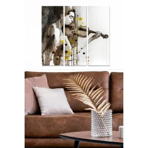 Canvastavla Abstract 3-pack Flerfärgad - Inredning & dekor Rabatt