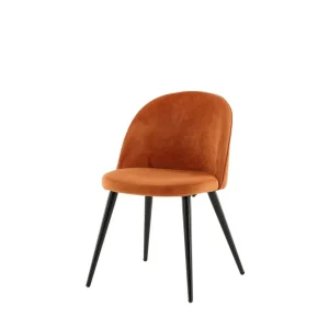 Populärt val Venture Home Velvet Matstol Sammet Orange - Möbler