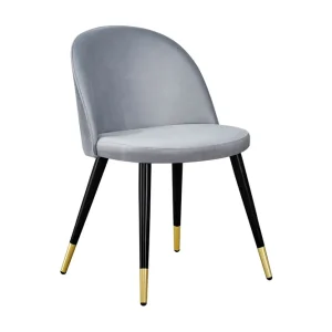 Rea Venture Home Matstol utan armstöd Venture Home Valeri Matstol Sammet Grey - Möbler