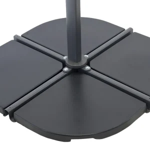 Venture Home Leeds Parasollfotsvikt 47x47 cm 1 Del Svart - Utemöbler & utemiljö Billigare