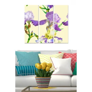 Canvastavla Floral 3-pack Flerfärgad - Inredning & dekor Erbjudandepris