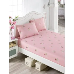 EnLora Home Lakan Enkelt 100x200 cm+Kuddfodral Rosa/Grön/Röd/Vit - Textil & mattor Endast denna vecka