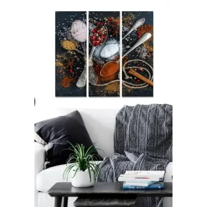 Canvastavla Kitchen 3-pack Flerfärgad - Inredning & dekor Nyhet