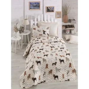 Eponj Home Överkast Enkelt 160x220+Kuddfodral Quiltat Creme/Multi - Textil & mattor Populärt val
