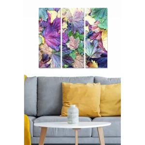 Canvastavla Floral 3-pack Flerfärgad - Inredning & dekor Expressleverans
