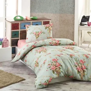 Sänkt pris Eponj Home Bäddset Enkelt 3-dels Mint/Rosa/Gul/Grön - Textil & mattor