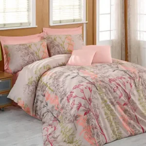 Fynd Bäddset Eponj Home Dubbelt 4-dels Beige|Röd|Rosa|Grön - Textil & mattor