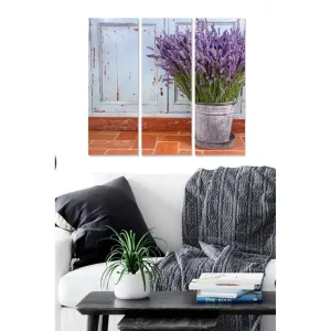 Canvastavla Floral 3-pack Flerfärgad - Inredning & dekor risnedsättning