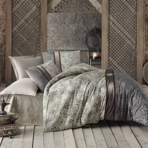 Utförsäljning Victoria Bäddset Dubbelt 4-dels Creme/Beige/Multi - Textil & mattor
