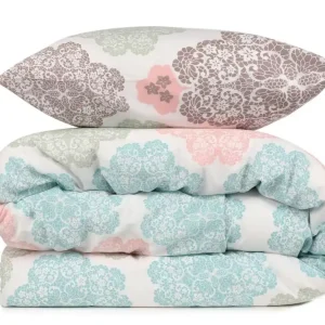 Kundfavorit Eponj Home Överkast Dubbelt 200x235+Lakan+2 Kuddfodral Vit/Turkos/Grön/Beige - Textil & mattor