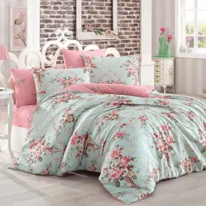 Eponj Home Bäddset Dubbelt 4-dels Mint/Rosa/Gul/Grön - Textil & mattor Endast denna vecka
