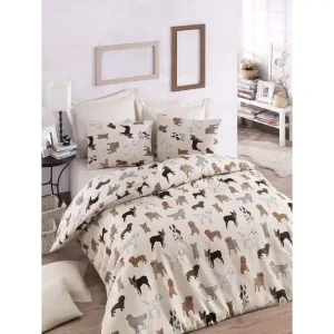 Eponj Home Bäddset Dubbelt 4-dels Creme/Multi - Textil & mattor I lager