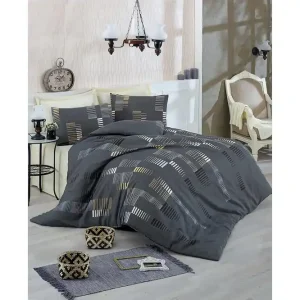Eponj Home Bäddset Dubbelt 4-dels Antracit/Gul/Vit - Textil & mattor Rea