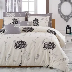Eponj Home Bäddset Dubbelt 4-dels Grå/Beige/Svart - Textil & mattor Kundfavorit