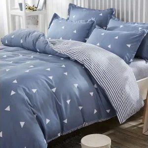 Eponj Home Bäddset Dubbelt 4-dels Blå/Vit - Textil & mattor risnedsättning