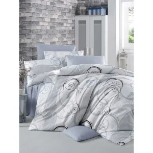 Kampanjpris Victoria Bäddset Enkelt 3-dels Ranforce Vit/Grå/Svart - Textil & mattor