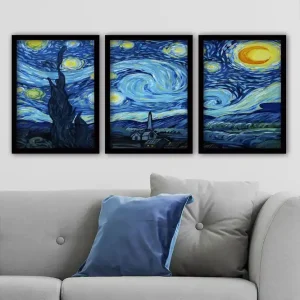 Billig Decorative Framed Painting (3 Pieces) 35x45 - Inredning & dekor