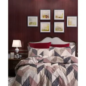 Reapris Bäddset Türkiz Enkelt 3-dels Ranforce Creme|Brun|Beige - Textil & mattor