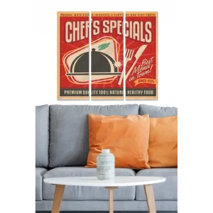 Tavla Advertisement 3-pack Flerfärgad - Inredning & dekor Kundfavorit