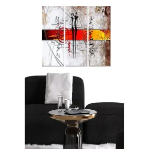 Canvastavla Abstract 3-pack Flerfärgad - Inredning & dekor Reapris