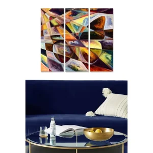Canvastavla Abstract 3-pack Flerfärgad - Inredning & dekor Erbjudandepris