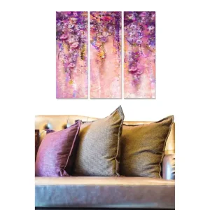 Tavla Floral 3-pack Flerfärgad - Inredning & dekor Billigare