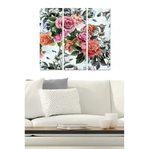 Canvastavla Floral 3-pack Flerfärgad - Inredning & dekor Sänkt pris