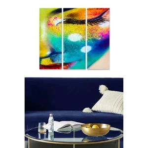 Canvastavla Abstract 3-pack Flerfärgad - Inredning & dekor Snabb leverans