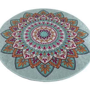 Begränsat erbjudande Chilai Home Badmatta 100 Rund Multi - Textil & mattor