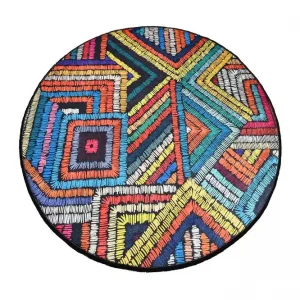 Erbjudande Chilai Home Badmatta 100 Rund Multi - Textil & mattor