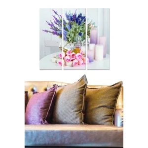 Tavla Floral 3-pack Flerfärgad - Inredning & dekor Billig