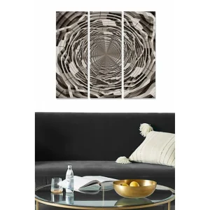 Snabb leverans Canvastavla Abstract 3-pack Flerfärgad - Inredning & dekor