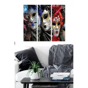Begränsat erbjudande Tavla Abstract 3-pack Flerfärgad - Inredning & dekor
