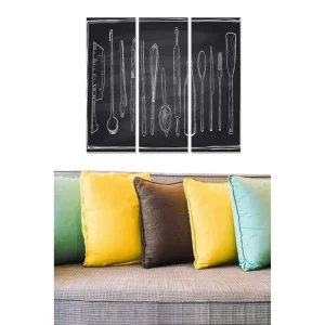 Canvastavla Kitchen 3-pack Flerfärgad - Inredning & dekor Nyhet