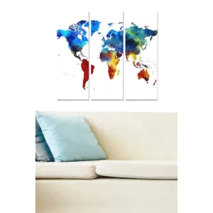 Canvastavla Map 3-pack Flerfärgad - Inredning & dekor Lägg i varukorgen