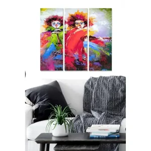 Canvastavla Abstract 3-pack Flerfärgad - Inredning & dekor Nedsatt pris