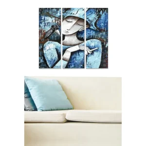Tavla Abstract 3-pack Flerfärgad - Inredning & dekor Beställ idag