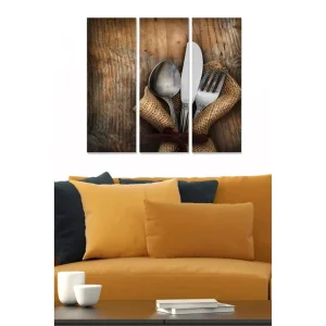 Canvastavla Abstract 3-pack Flerfärgad - Inredning & dekor Nedsatt pris