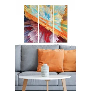 Säker betalning Canvastavla Abstract 3-pack Flerfärgad - Inredning & dekor