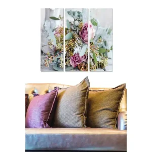 Tavla Floral 3-pack Flerfärgad - Inredning & dekor Rabatter