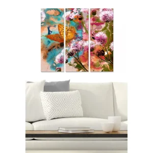 Canvastavla Floral 3-pack Flerfärgad - Inredning & dekor Rea