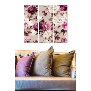 Canvastavla Floral 3-pack Flerfärgad - Inredning & dekor Fynd