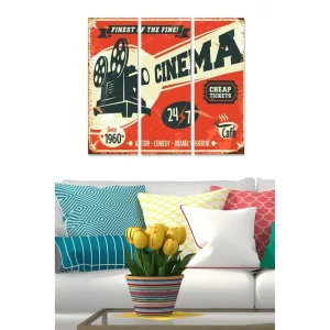 Billigare Canvastavla Entertainment 3-pack Flerfärgad - Inredning & dekor