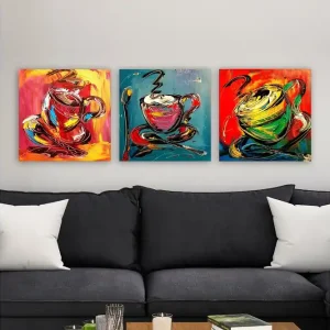 Utförsäljning Dekorativ Canvastavla 3-Delar 30x30 cm - Inredning & dekor