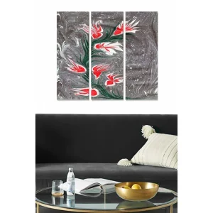 Canvastavla Abstract 3-pack Flerfärgad - Inredning & dekor Nyhet